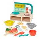 B. TOYS MINI CHEF PIZZA-N-PASTA PLAYSET - PRETEND PLAY PIZZA & PASTA PLAY SET - Like New