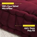 Sweet Home Collection Floor Pillow Large Square Tufted Decorative Cushion - Like New