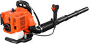 BAOTREE 80CC GAS BACKPACK LEAF BLOWER, 800 CFM 200 MPH COMMERCIAL GRADE - ORANGE - Like New