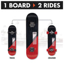 SWICHBOARD MOOSE MOUNTAIN TRICK & CRUISER SET - BLACK/RED - Brand New
