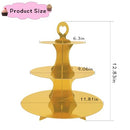 GENERIC 3-TIER CARDBOARD CUPCAKE STAND - 2 PCS ROUND CUPCAKE STAND TOWER - Brand New