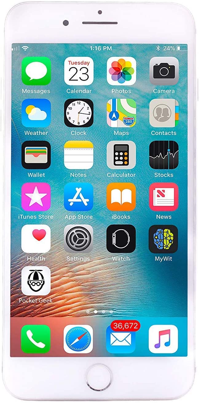 APPLE IPHONE 8 PLUS 64GB AT&T - MQ8U2LL/A - SILVER - Like New