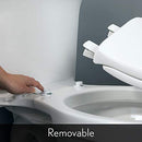 BEMIS 1800EC 000 Plastic Toilet Seat Easy Clean Change Hinges ELONGATED - White - Brand New