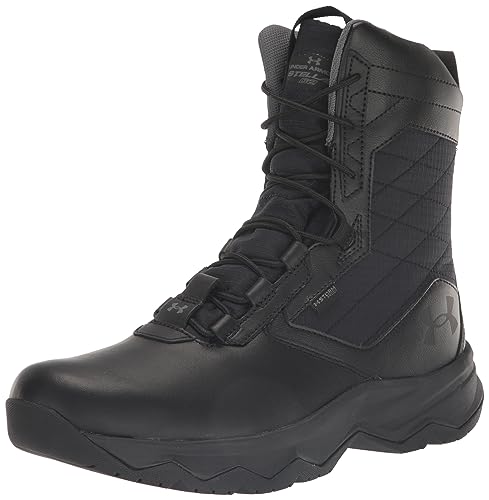 UNDER ARMOUR MEN'S STELLAR G2 ZIP WATERPROOF BOOT MEN SIZE 8 (M7, EU 41) - BLACK - Like New