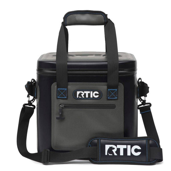 RTIC OUTDOORS 12 CANS SOFT SIDED COOLER BLUE/GRAY - BLUE/GRAY - Brand New