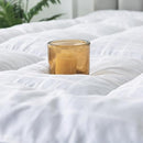 WhatsBedding 5" Duck Feather Bed Mattress Topper King (78x80 in) Grid - Like New