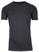 Galaxy by Harvic Men's Moisture-Wicking Wrinkle Free Tee S-2XL 3-Pack Black - Brand New