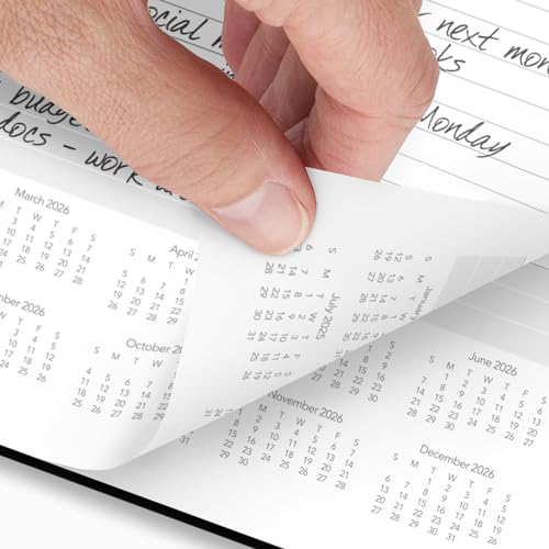 AT-A-GLANCE Planning Notebook, 8-1/2" x 11", Large, Un-dated, 7062090525 - Black - Like New