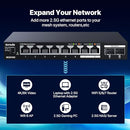 TENDA 2.5GB ETHERNET SWITCH | 10 PORT 2.5G NETWORK SWITCH | VLAN &STATIC - BLACK - Like New