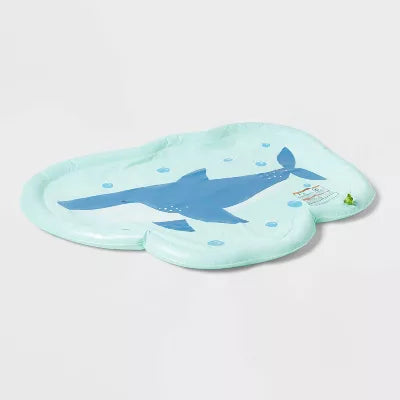 SUN SQUAD SHARK SPLASH PAD NOVELTY FLOATS - BLUE SHARK - Like New