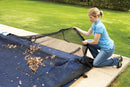 BLUE WAVE 18-FT X 36-FT RECTANGULAR LEAF NET IN GROUND POOL COVER - BLACK - Like New