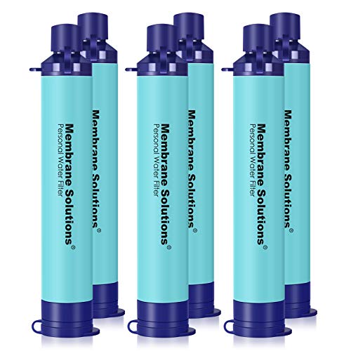 Membrane Solutions Straw Water Filter, Survival Filtration Portable Gear - Brand New