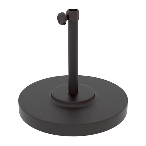 CALIFORNIA UMBRELLA 50LBS ROUND CONCRETE WEIGHTED POWDERCOATED - Scratch & Dent