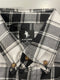 BLACK HORSE MEN'S M WOVEN PLAID SHIRT - BLACK AND WHITE - MEDIUM - Brand New