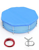 EVAJOY 28FT ROUND POOL COVER WINTER POOL COVER FOR 24FT ABOVE GROUND - BLUE - Like New