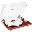 Record Player Turntables Belt-Drive Wireless Output Connectivity ATN3600L MM Red - Brand New
