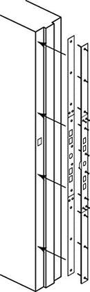 Prime-Line U 11026 Jamb Repair and Reinforcement Kit, 59-1/2 In. - White - Brand New