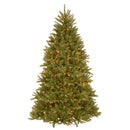 NATIONAL TREE COMPANY PRE-LIT ARTIFICIAL CHRISTMAS TREE DUNHILL FIR 7.5' GREEN - Like New
