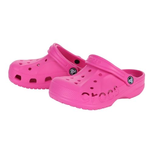 CROCS UNISEX-CHILD BAYA CLOGS SIZE: YOUTH 3 LITTLE KID - ELECTRIC PINK - Brand New