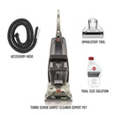 HOOVER BEST CARPET CLEANING FH50134 TURBO SCRUB UPRIGHT CARPET CLEANER - GRAY - Like New