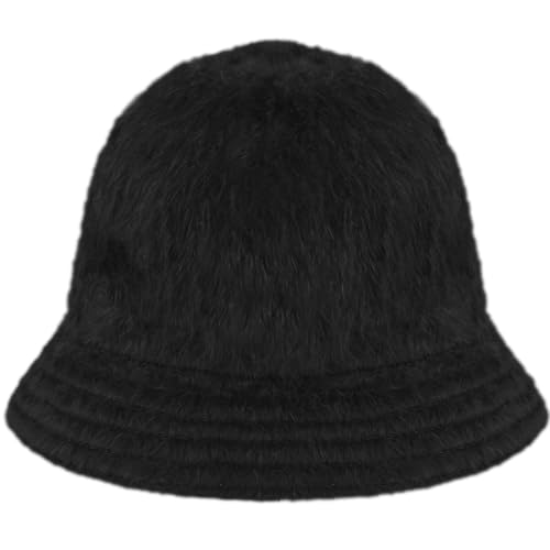 KANGOL WOMEN'S FURGORA CASUAL BUCKET HAT - SIZE: WOMEN M - BLACK - Brand New