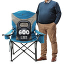 ARROWHEAD OUTDOOR XXL FOLDING PADDED CAMPING CHAIR KKS0331U - BLUE - Like New