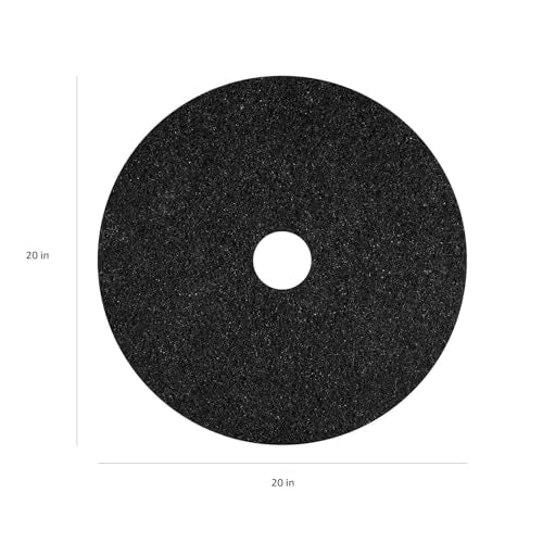 AMERICO STRIPPING PADS, 20" DIAMETER, 5/CARTON - BLACK - Like New
