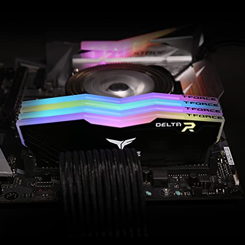 TEAMGROUP Delta RGB DDR4 16GB (2x8GB) 3600MHz (TF3D416G3600HC18JDC01) - BLACK - Brand New