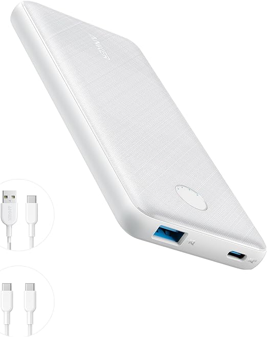 Anker 523 Portable Charger USB-C PortableCharger 10000mAh 20W A1245 - White Like New