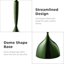 HOMES INSIDE + OUT HALRIC MODERN 24" TALL END TABLE IRON METAL BASE CHROME GREEN - Like New
