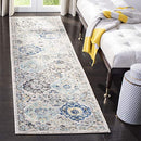 SAFAVIEH Madison Collection Runner Rug - 2'3" x 6' 10" X003E10CPV - Ivory & Aqua - Brand New