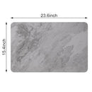AMERICAN DREAM HOME GOODS MARBLE 24X15 MAT NON-SLIP SUPER - GRAY-MARBLE - Like New