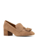 HP00016659 DONALD PLINER WOMEN'S DRESS LOAFERS, SIZE 7.5, TOBACCO - Like New