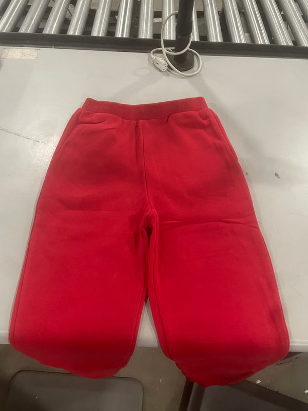 EMBER GEAR SLIM-FIT FLEECE JOGGER SWEATPANTS WITH POCKETS - SIZE: L - RED - Brand New