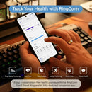 RINGCONN GEN 2 ULTRA-THIN SMART RING SLEEP APNEA MONITORING SIZE 10 - ROYAL GOLD - Like New