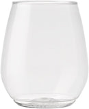 TOSSWARE Clear Plastic 18oz Tumbler Wine Glass Set of 48 pack of 1 - CLEAR - Like New