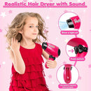 MOZXEBOK KIDS TOYS FOR GIRLS PRETEND PLAY HAIR SALON SET FOR LITTLE GIRLS - PINK Like New