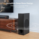 ANFLAG Sound Bar 2.1CH with Subwoofer 5EQ Modes LED Display B0B8HG5VL7 - Black - Brand New