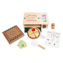 Pearhead Wooden Pizzeria Play Food Set 38-Piece Pizza Oven Toy - 75136 - NEW - Brand New