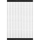 Ticor Stainless Steel Square-Tube Roll-Up Over-The-Sink Drying Rack (19" x 12") - Brand New