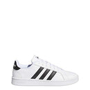 EE7968 ADIDAS WOMEN'S GRAND COURT SNEAKER SIZE WOMEN 6.5 WHITE/BLACK/WHITE - Like New