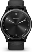 Garmin Vivomove Sport Hybrid Smartwatch Health Wellness Touchscreen - Black Like New