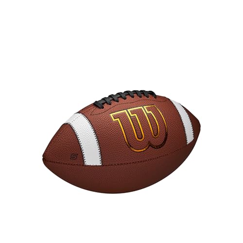 WILSON GST SPEEDSKIN FOOTBALLS - OFFICIAL SIZE - BROWN - Like New