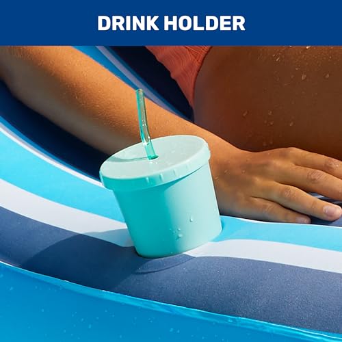 AQUA LEISURE AQUA ULTRA-COMFORT FLOATING POOL CHAIR & LAKE RAFT - BLUE - Brand New