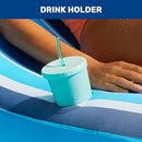 AQUA LEISURE AQUA ULTRA-COMFORT FLOATING POOL CHAIR & RAFT WITH PILLOW - BLUE - Like New