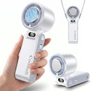 COOLHILL HANDHELD PORTABLE FAN TURBO COOLING 5500MAH 199 SPEEDS 20000 RPM WHITE - Like New