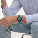 SWATCH IRONY SISTEM51 UNISEX CASUAL WATCH STAINLESS STEEL QUARTZ - BLACK - Like New