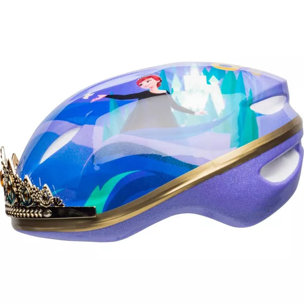 DISNEY FROZEN 2 ANNA TIARA CHILD BIKE HELMET 52-56 CM - MULTI - Like New