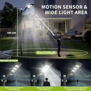 TERSOPA Solar Street Lights 800W Parking Lot Light, 6500K Commercial Grade - Brand New