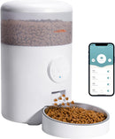 WOPET Automatic Cat Food Dispenser FW09 - White - Scratch & Dent